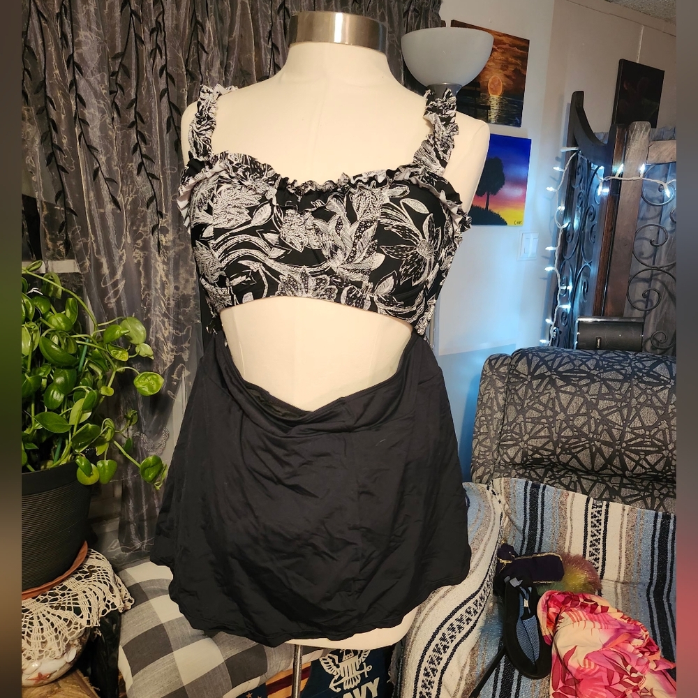 Bikini Top And Swim Skirt
